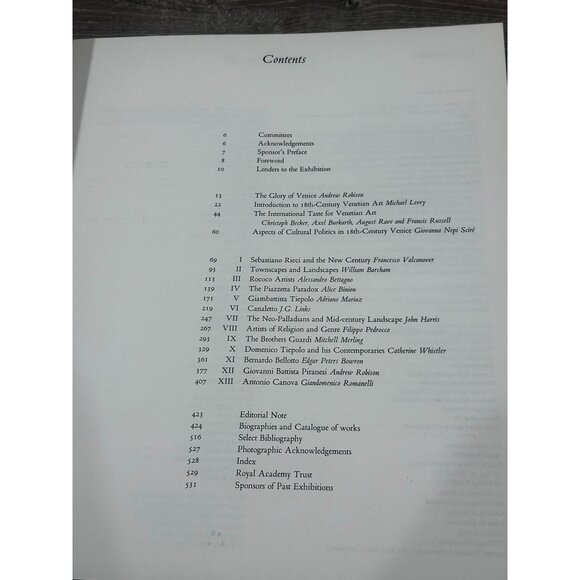 The Glory of Venice Art in the Eighteenth Century By Andrew Robison Hardcover 19 - Picture 4 of 8